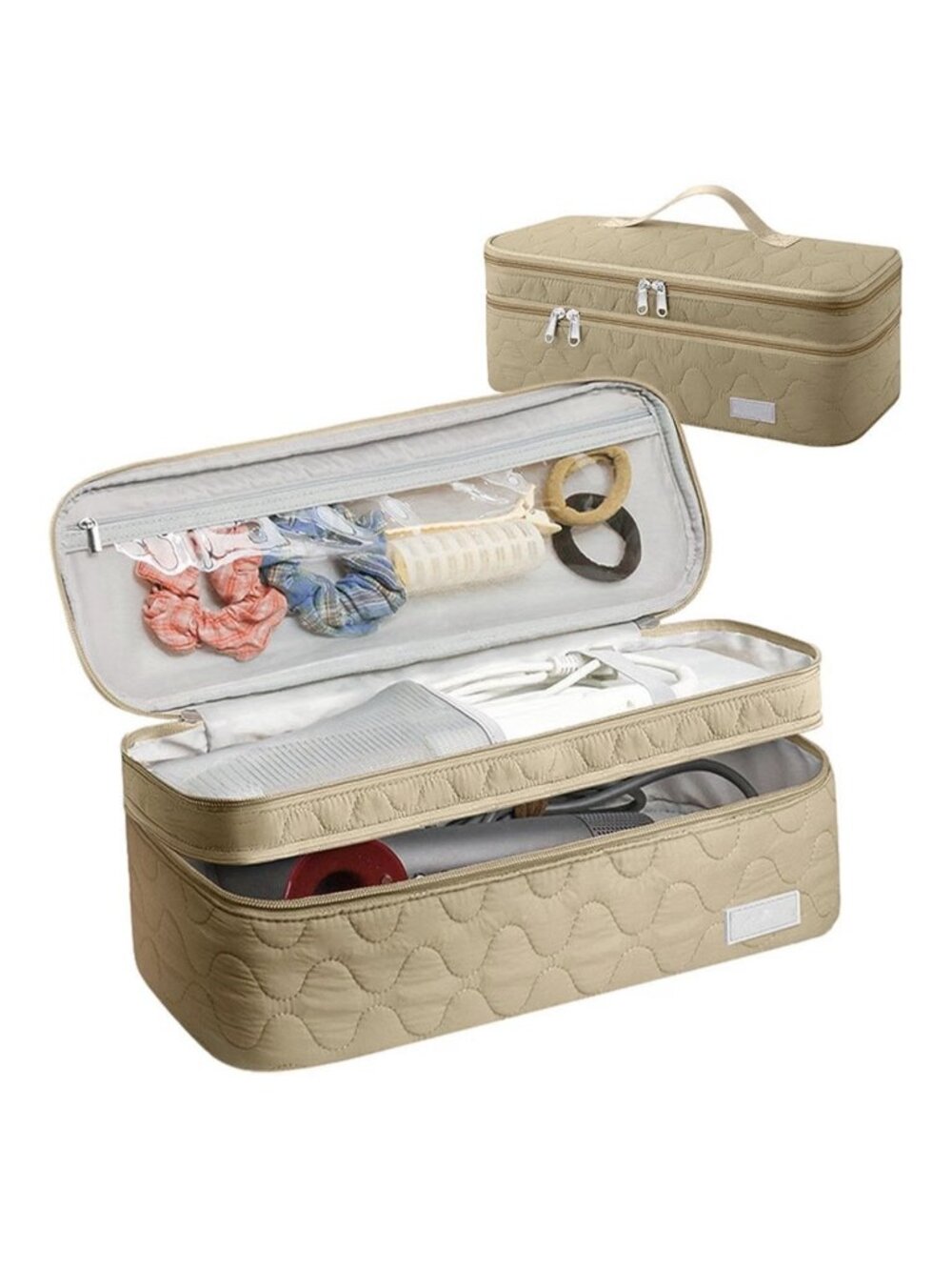 Double Layer Hair Tool Travel Case Fits Dyson Airwrap Shark FlexStyle Revlon